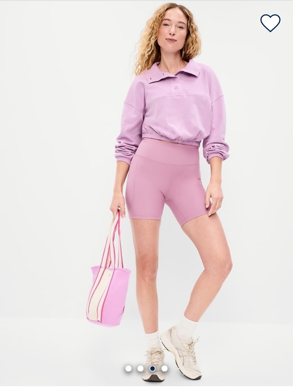 Button-Up Funnel-Neck Sweatshirt - Picture 3 of 3